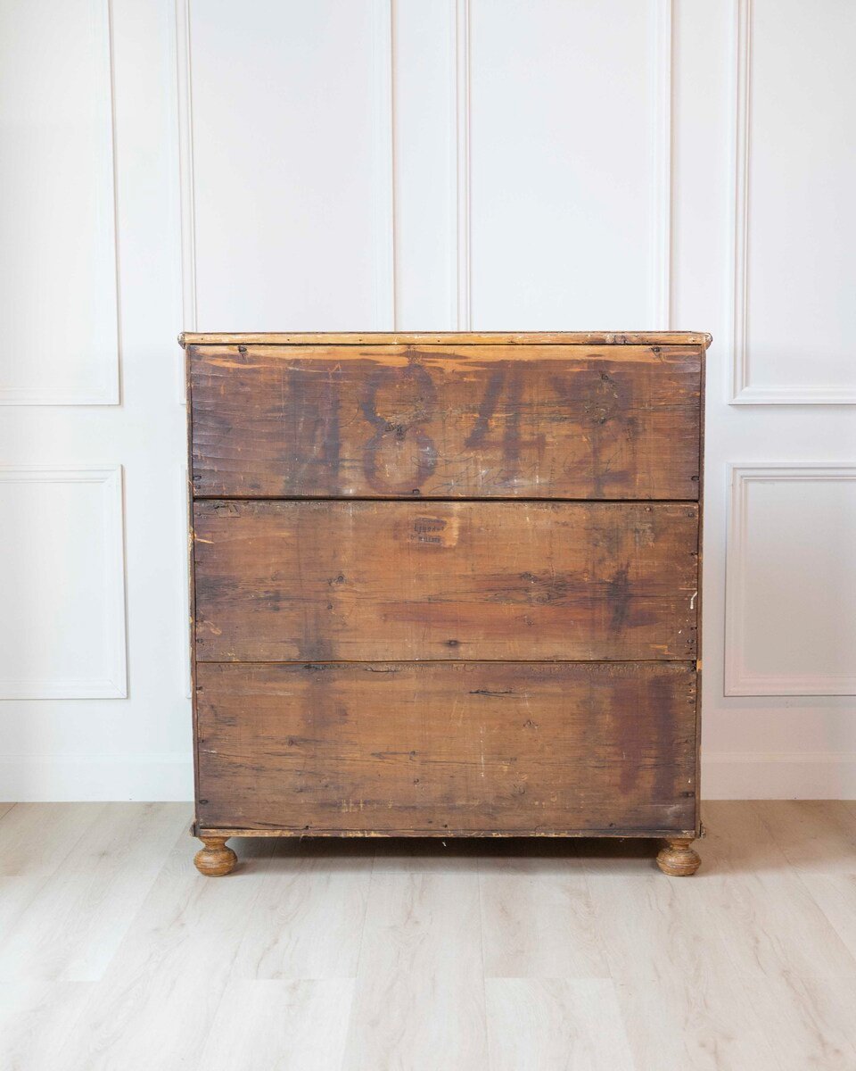 Swedish 19th Century Painted Secretary Desk with Original Finish - JAA