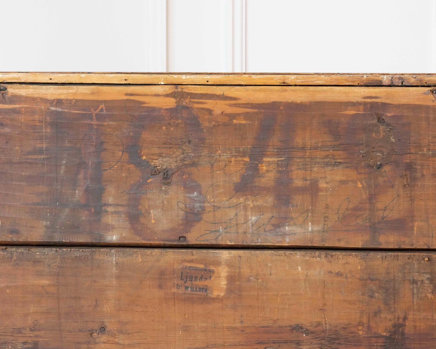 Swedish 19th Century Painted Secretary Desk with Original Finish - JAA