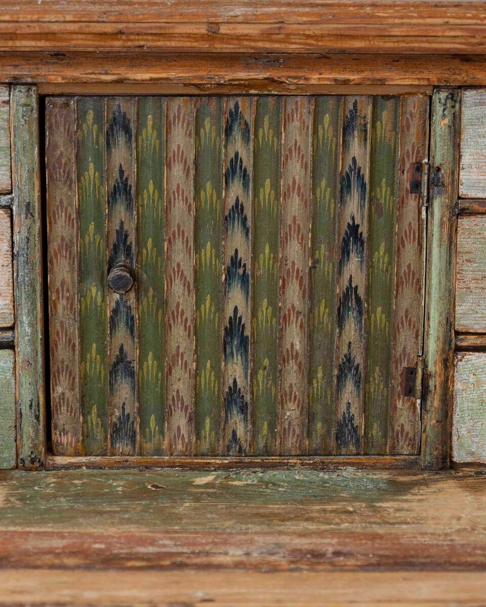 Swedish 19th Century Painted Secretary Desk with Original Finish - JAA