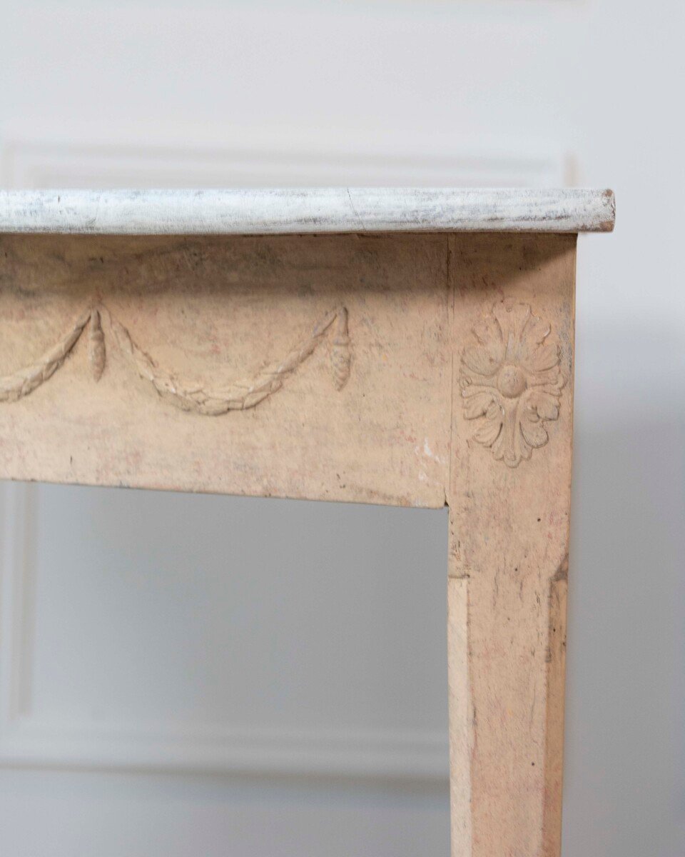 Pair of Swedish Gustavian Demi-Lune Console Tables in Oak, circa 1840–1860 - JAA