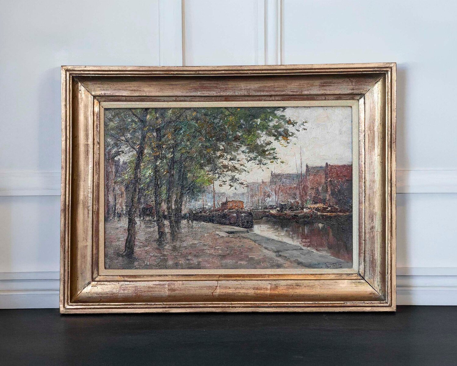 ON HOLD - The Peniches Along The Canal. Prosper De Wit (1860-1947). - JAA