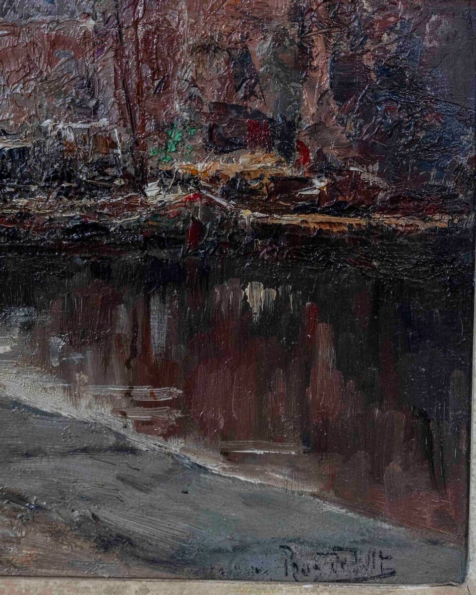 The Peniches Along The Canal. Prosper De Wit (1860-1947). - JAA