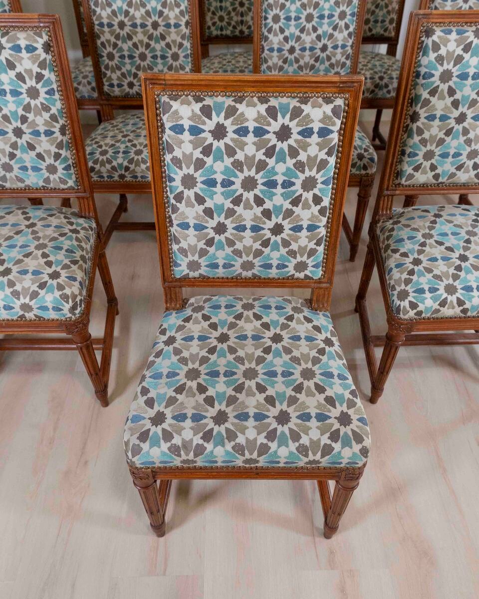 Suite of twelve Louis XVI style chairs - JAA
