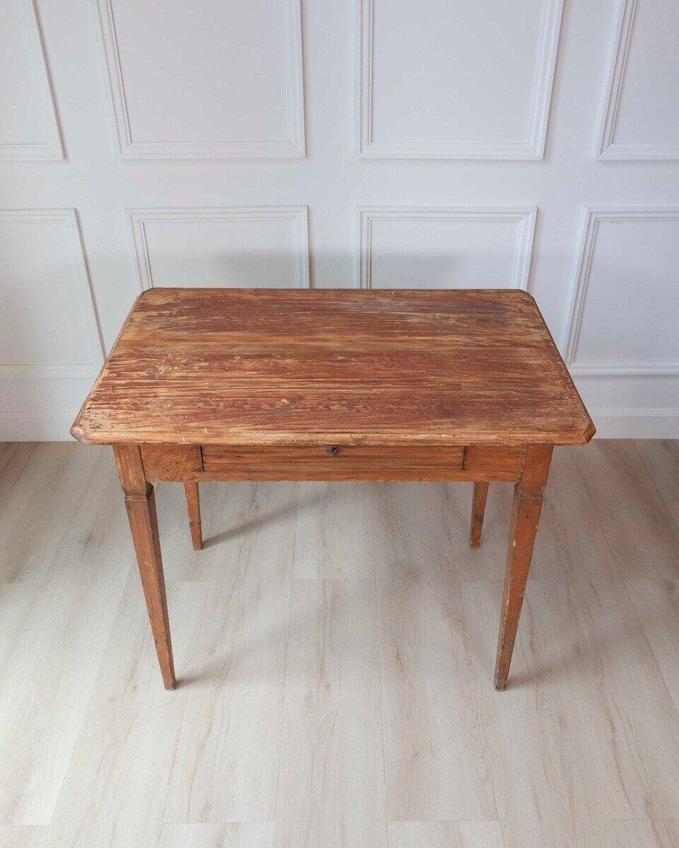 Mid-19th Century Swedish Pine One-Drawer Side Table - JAA