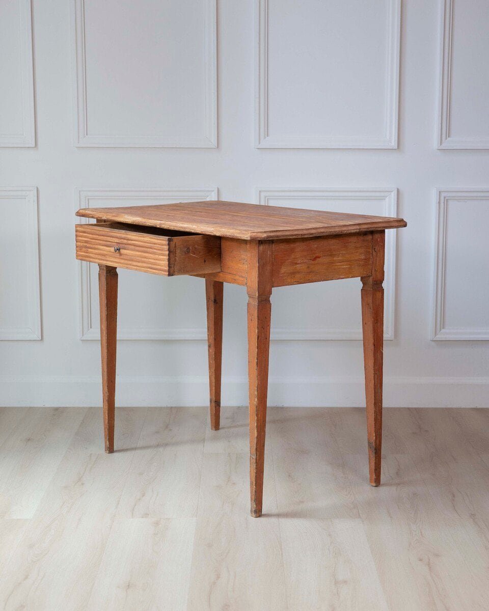 Mid-19th Century Swedish Pine One-Drawer Side Table - JAA