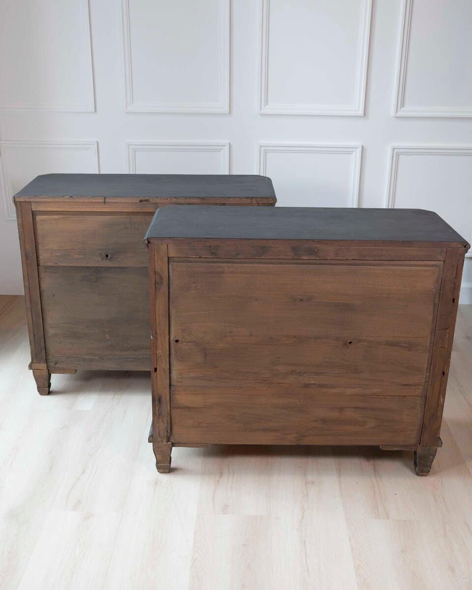 Pair of Swedish 19th Century Painted Chests of Drawers, c. 1850 - JAA