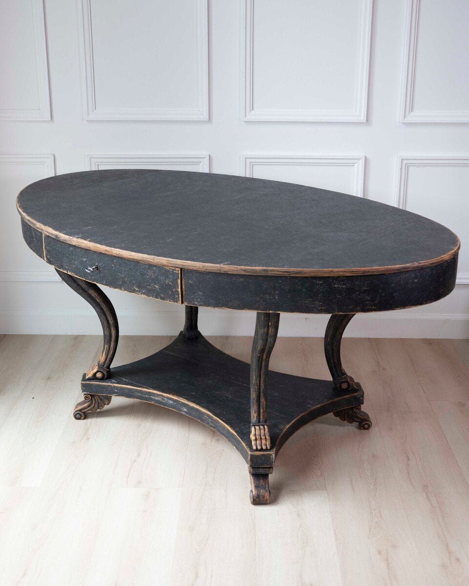 Swedish Early 19th Century Oval Center Table - JAA
