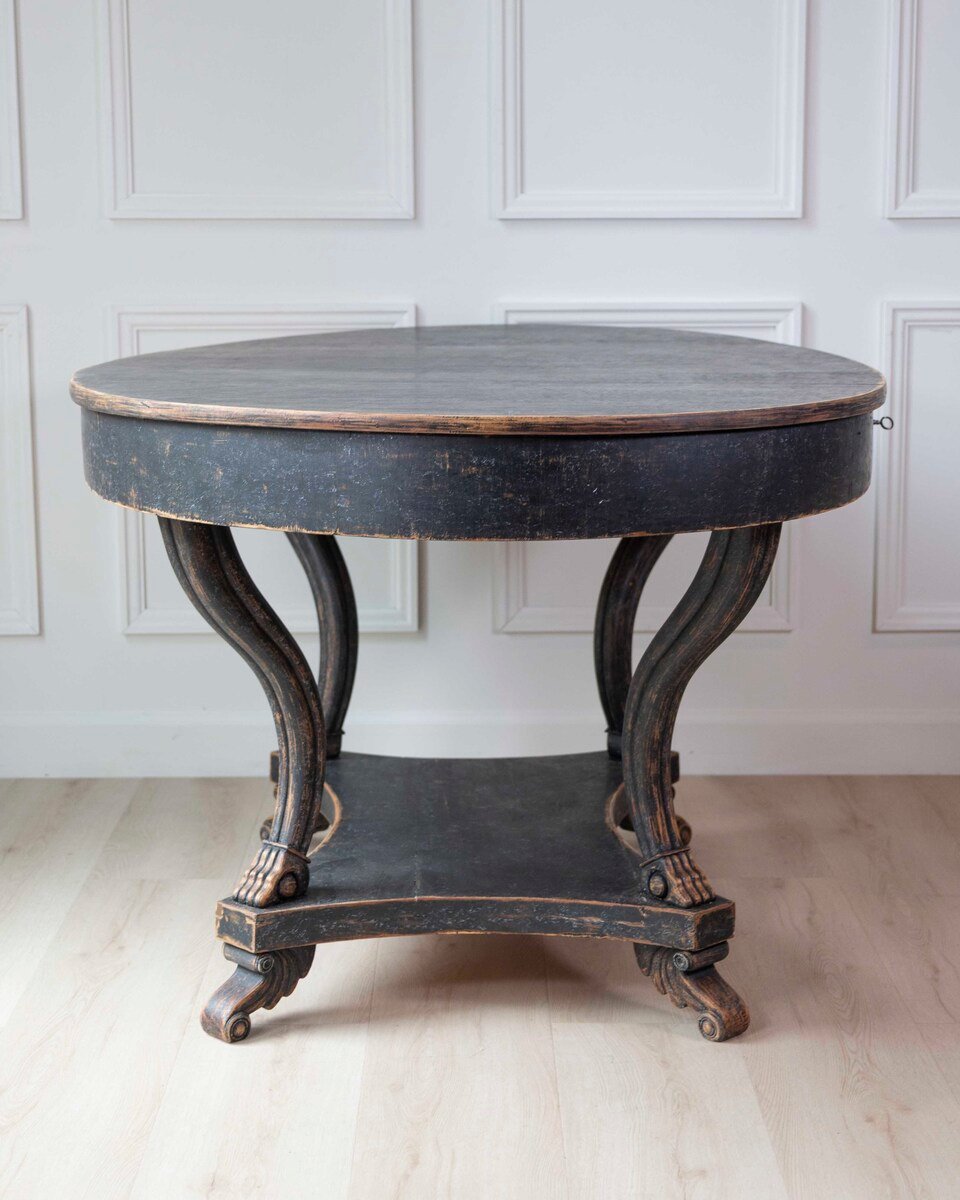Swedish Early 19th Century Oval Center Table - JAA