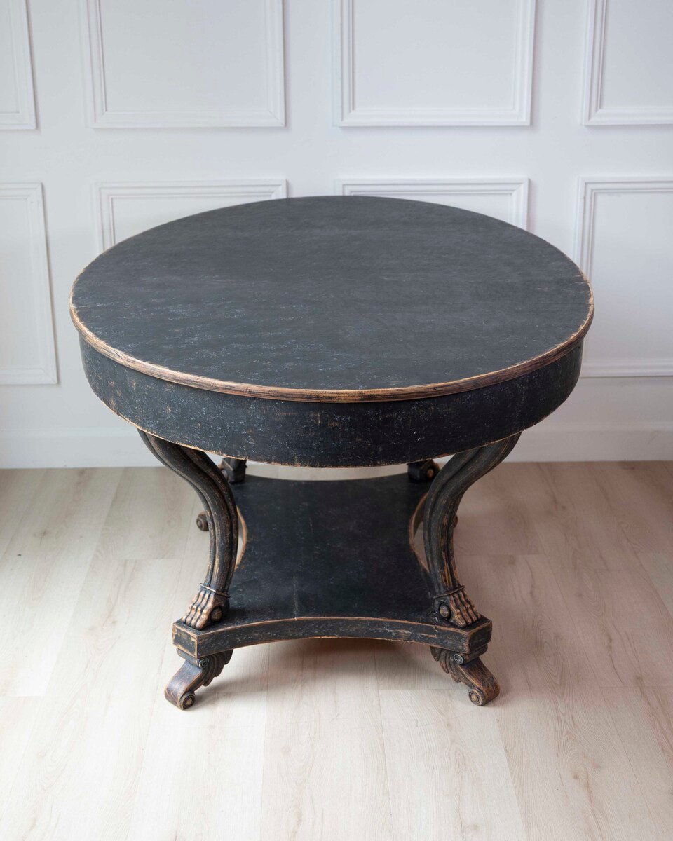 Swedish Early 19th Century Oval Center Table - JAA