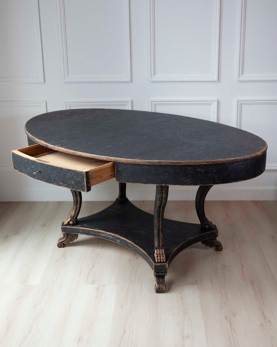 Swedish Early 19th Century Oval Center Table - JAA