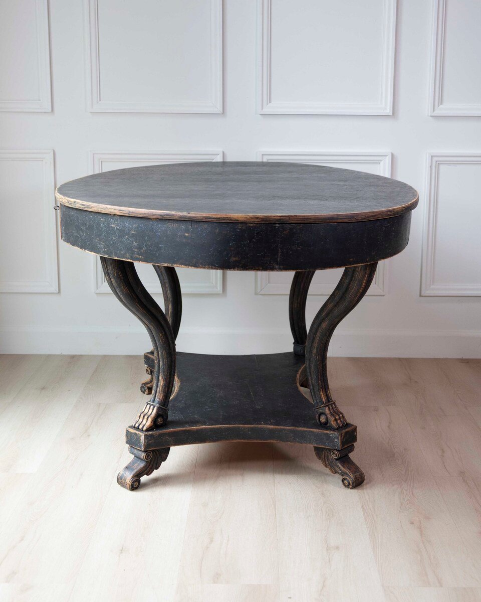 Swedish Early 19th Century Oval Center Table - JAA