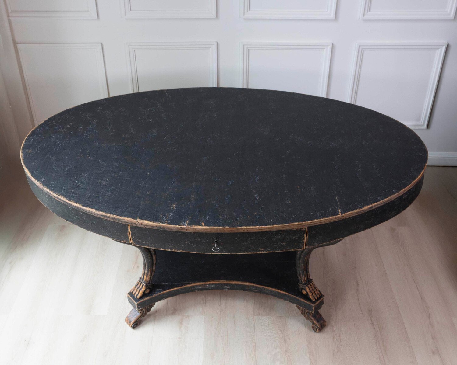 Swedish Early 19th Century Oval Center Table - JAA