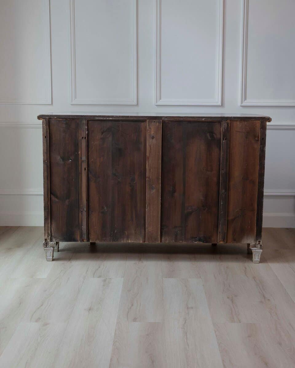 Swedish 19th Century Gustavian Style Four-Door Demi Lune Buffet, c. 1880 - JAA