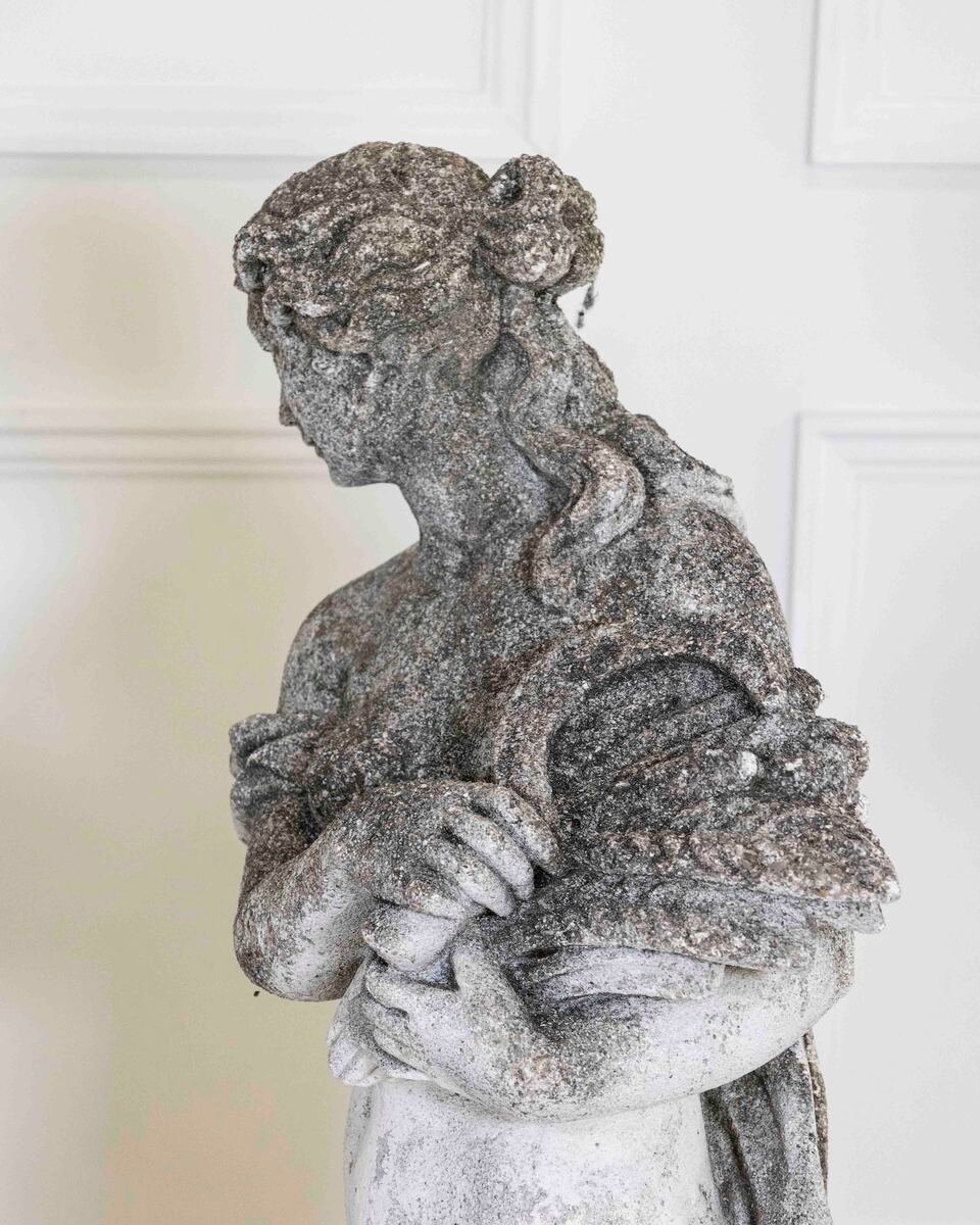Set of Four Italian 1930s Neoclassical Garden Sculptures, The Four Seasons - JAA
