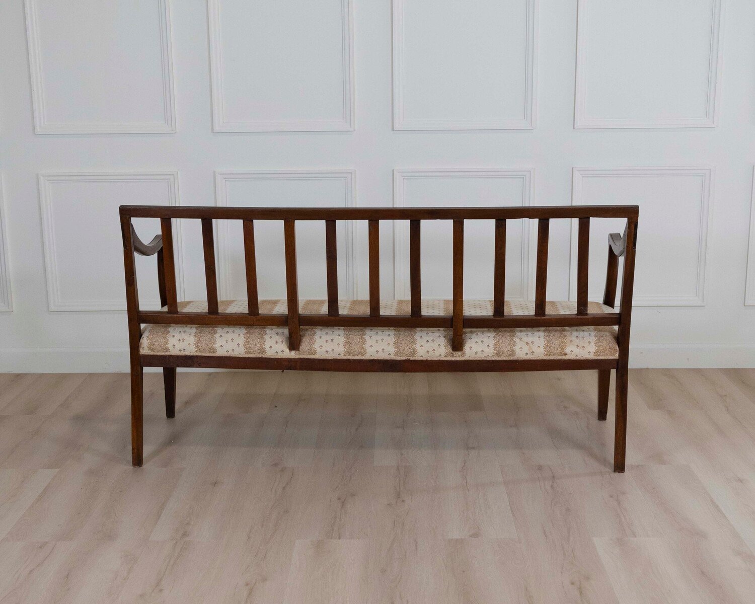 Italian 18th Century Walnut Sofa with Upholstered Seat - JAA