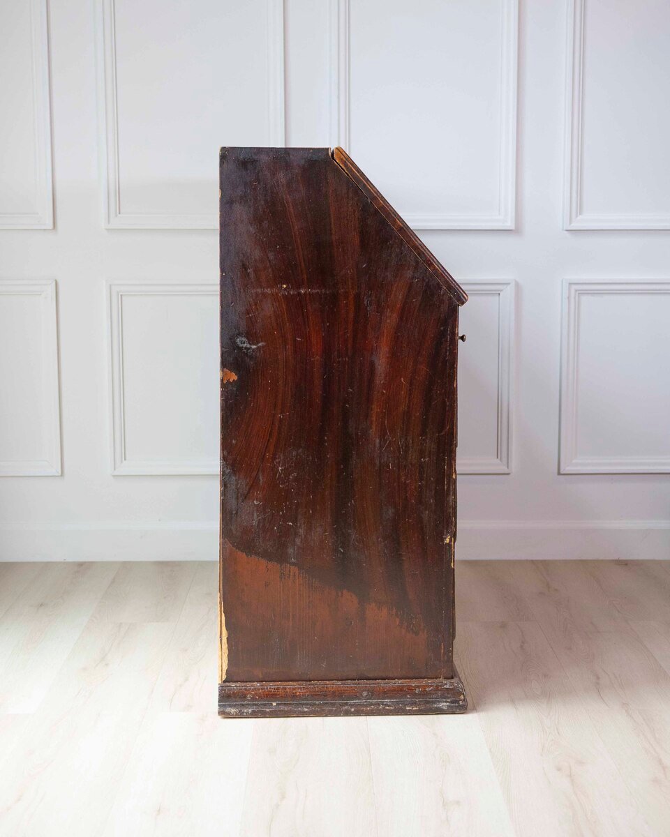 Swedish Mid-19th Century Painted Secretary Desk with Original Finish, c.1848 - JAA