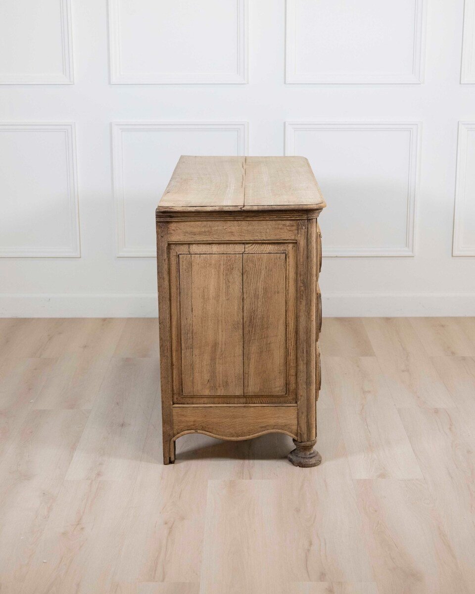 French 19th Century Bleached Oak Commode - JAA