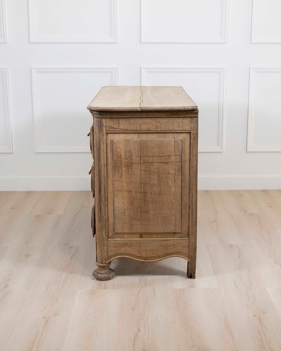 French 19th Century Bleached Oak Commode - JAA