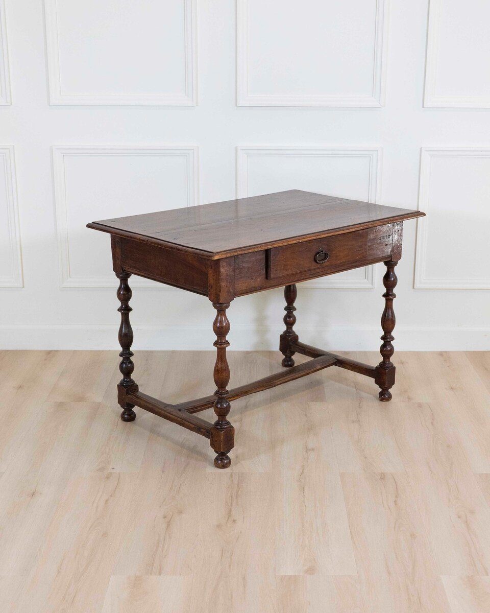 Antique Walnut Wood Spring Table, 18th Century - JAA