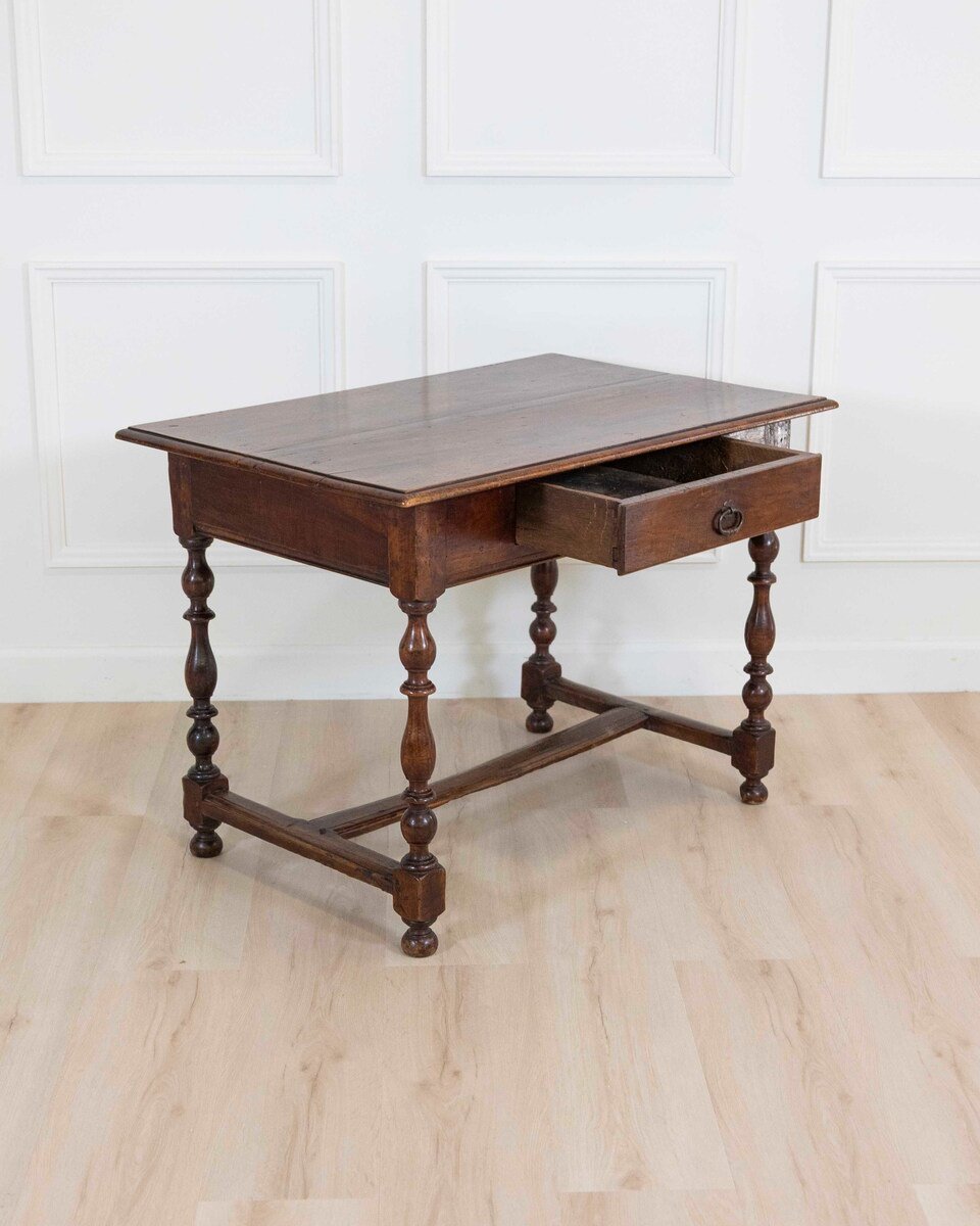Antique Walnut Wood Spring Table, 18th Century - JAA