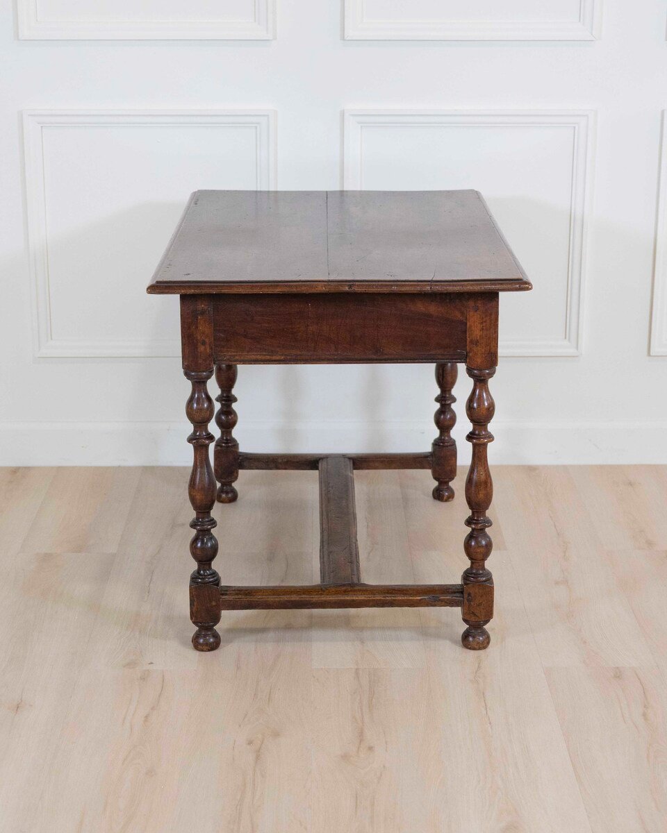 Antique Walnut Wood Spring Table, 18th Century - JAA