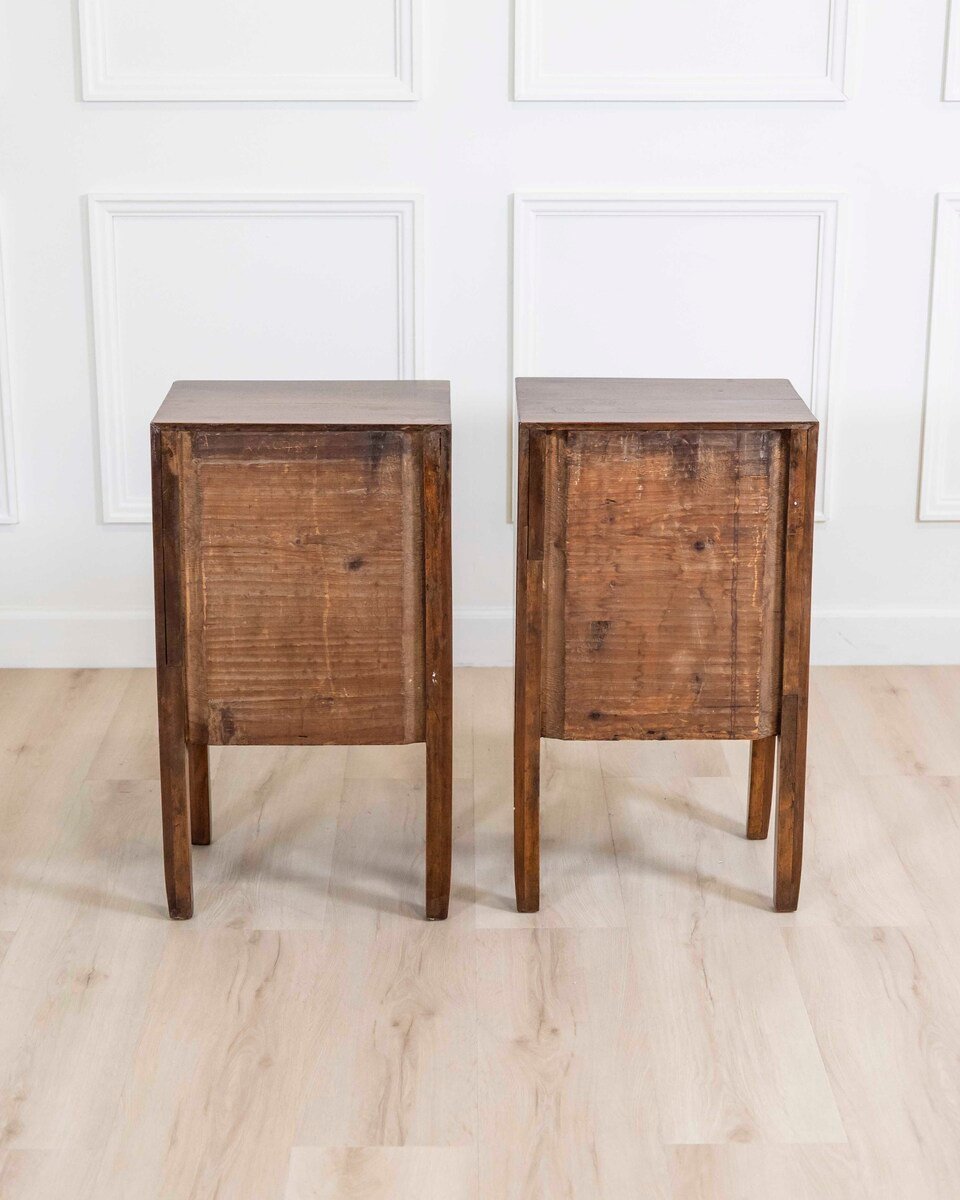 Italian 18th Century Directoire Period Bedside Tables, Pair - JAA