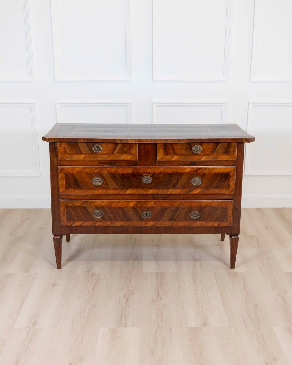 18th Century Emilian Louis XVI Walnut Chest of Drawers - JAA