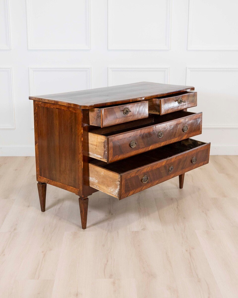 18th Century Emilian Louis XVI Walnut Chest of Drawers - JAA