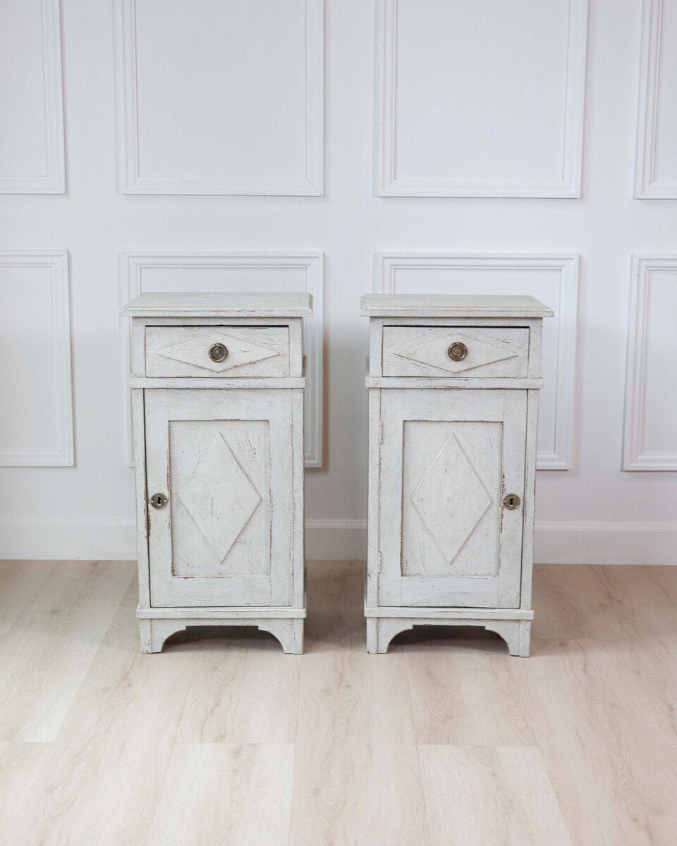 Pair of Swedish Gustavian Bedside Cabinets, Circa 1800 - JAA