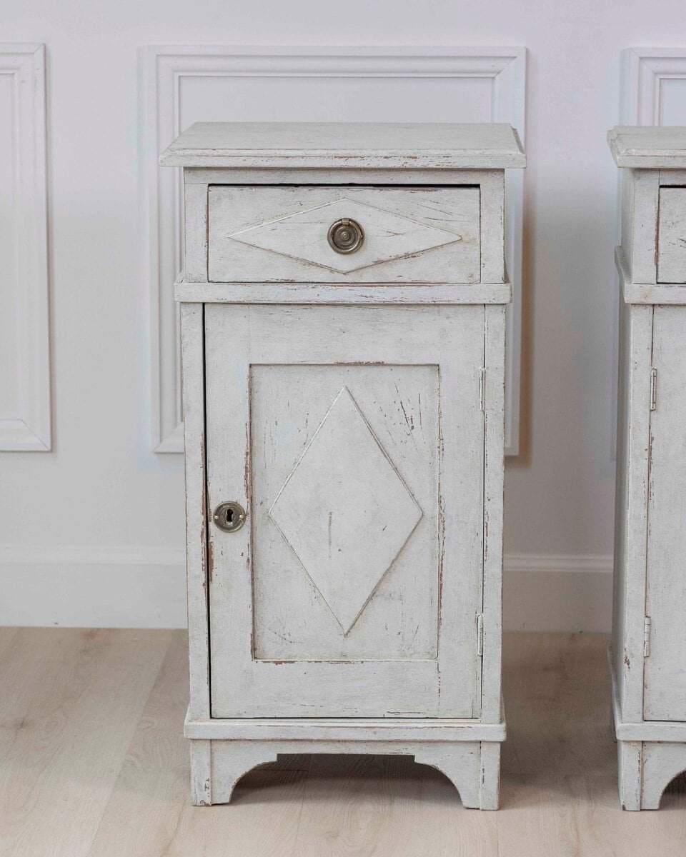 Pair of Swedish Gustavian Bedside Cabinets, Circa 1800 - JAA