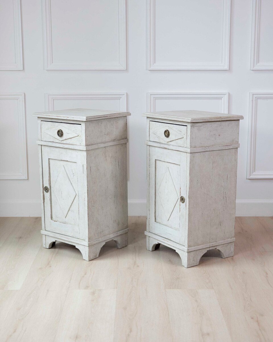 Pair of Swedish Gustavian Bedside Cabinets, Circa 1800 - JAA