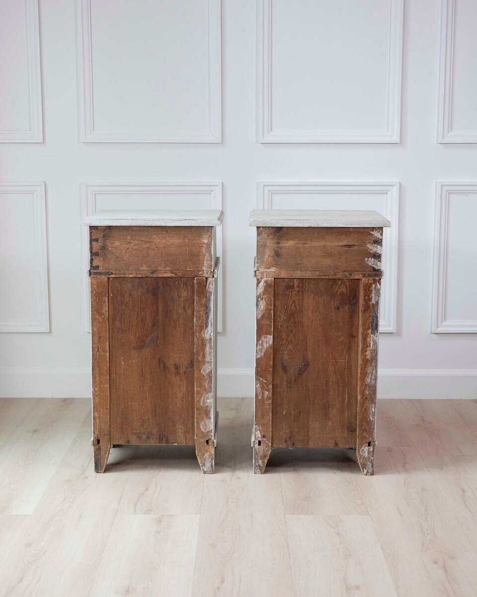 Pair of Swedish Gustavian Bedside Cabinets, Circa 1800 - JAA