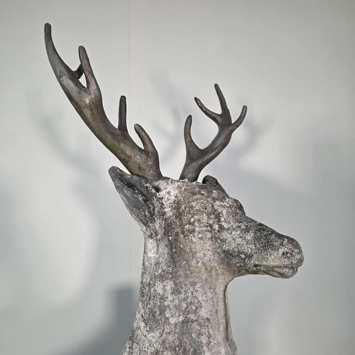 Huge early 20th concrete deer - JAA