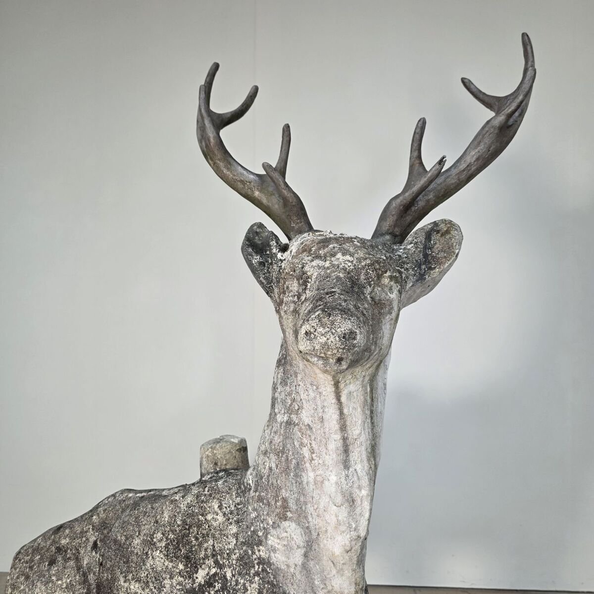 Huge early 20th concrete deer - JAA