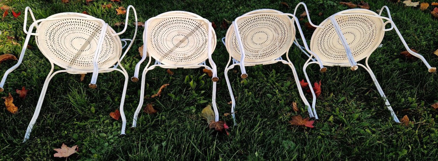 19th Century Set of Garden Chairs - JAA