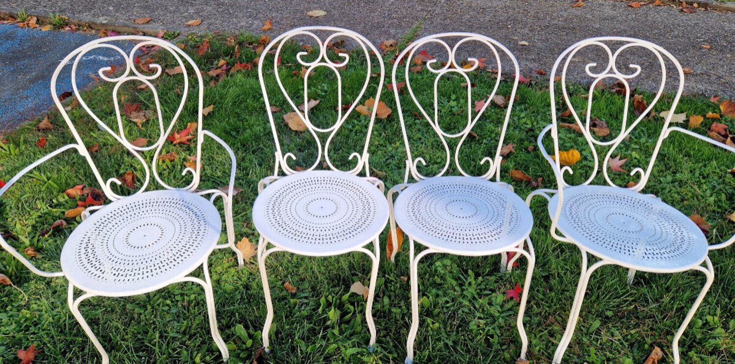 19th Century Set of Garden Chairs - JAA