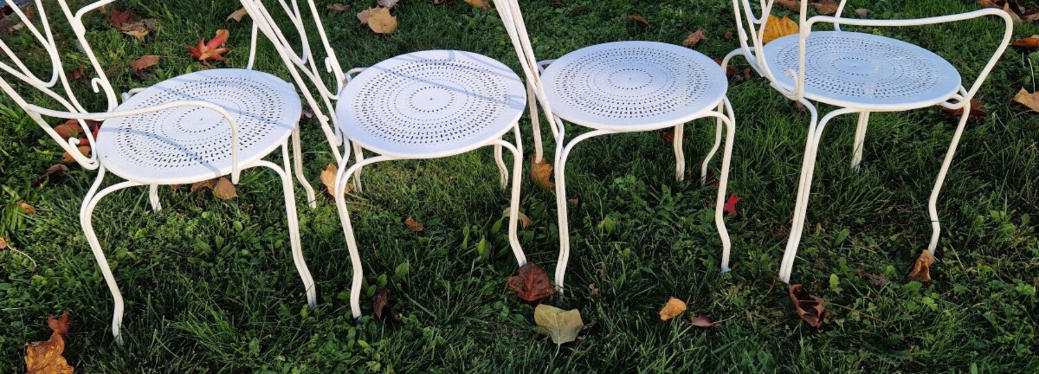 19th Century Set of Garden Chairs - JAA