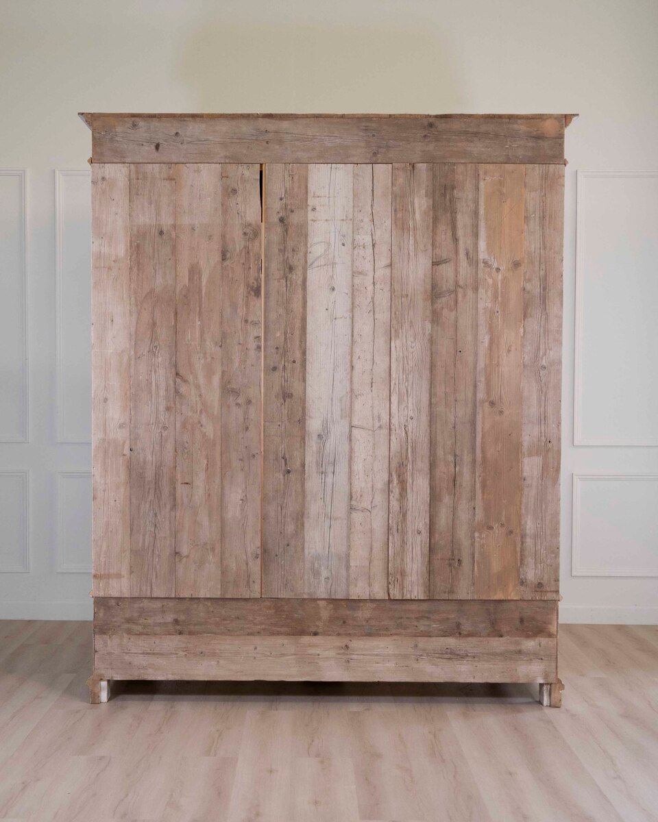 19th Century Empire-Style Lacquered Bookcase — Italian Grand Library - JAA