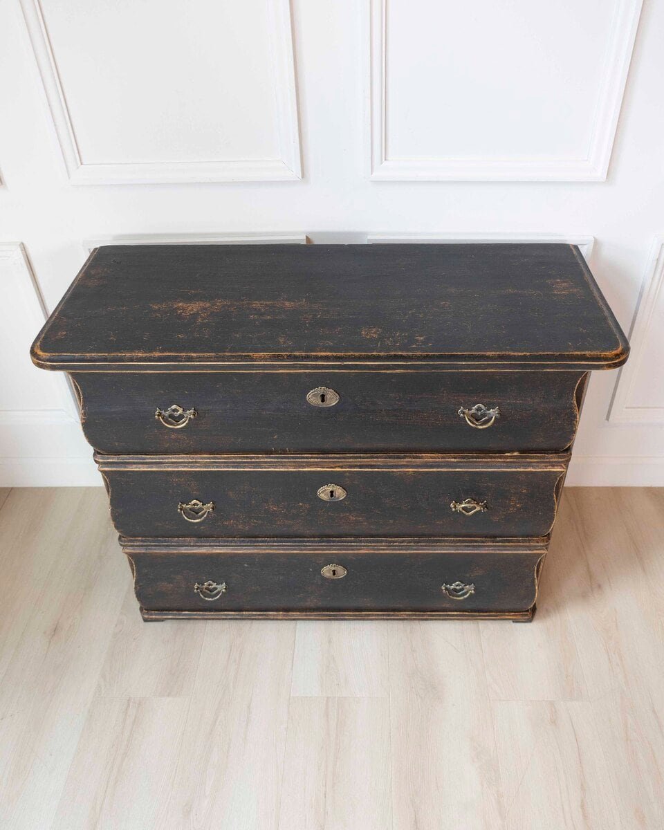 Swedish 19th Century Chest of Drawers, Dated 1883 - JAA