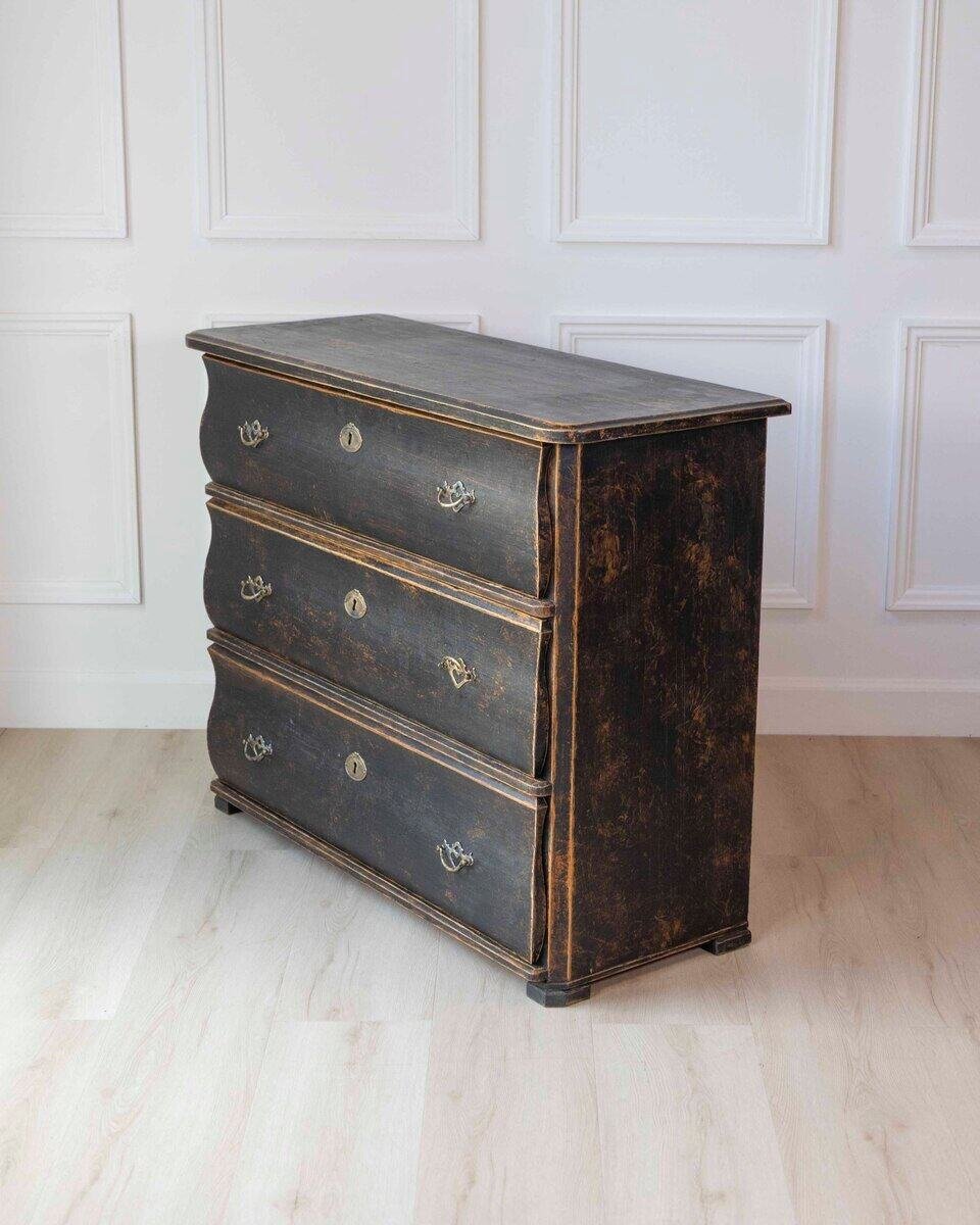 Swedish 19th Century Chest of Drawers, Dated 1883 - JAA