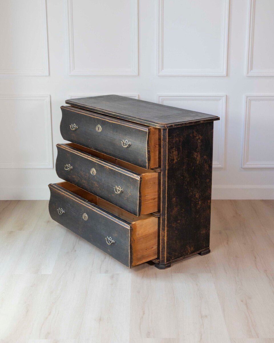 Swedish 19th Century Chest of Drawers, Dated 1883 - JAA