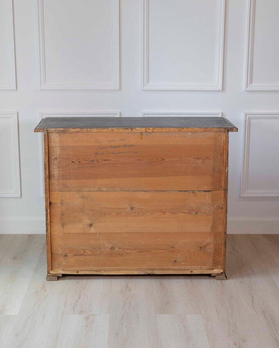 Swedish 19th Century Chest of Drawers, Dated 1883 - JAA