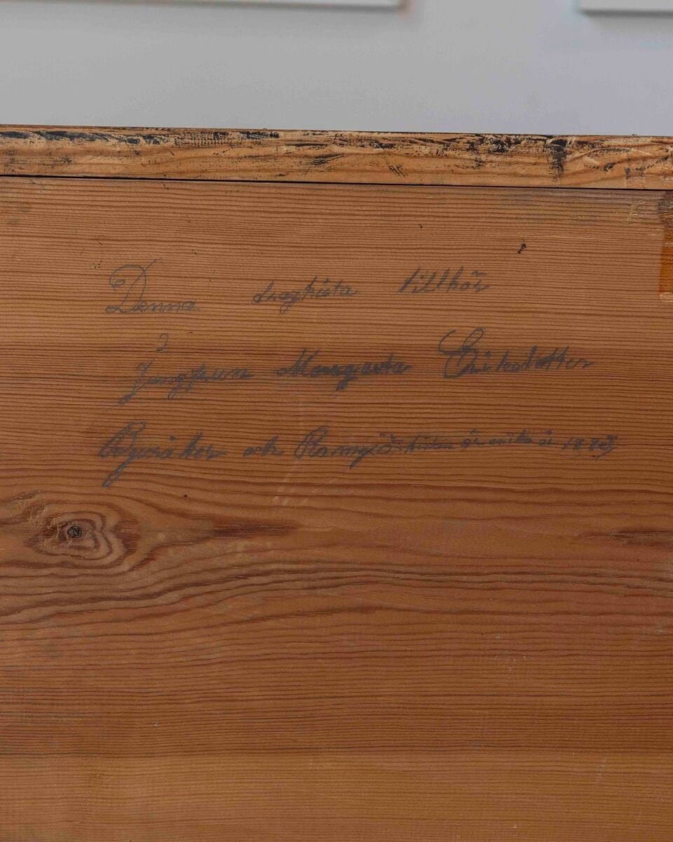 Swedish 19th Century Chest of Drawers, Dated 1883 - JAA