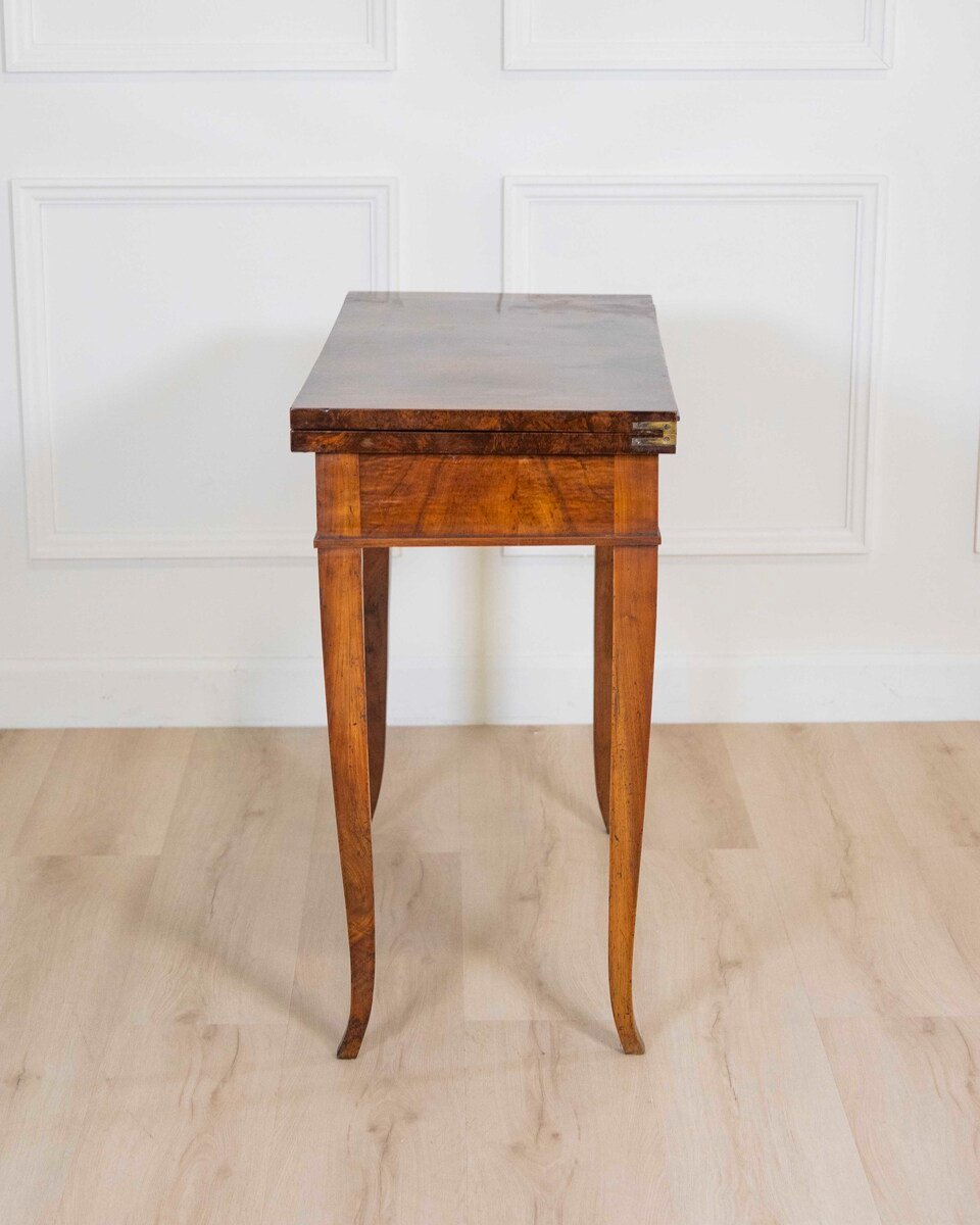 Directoire 1800 Walnut Burl Gaming Table - JAA