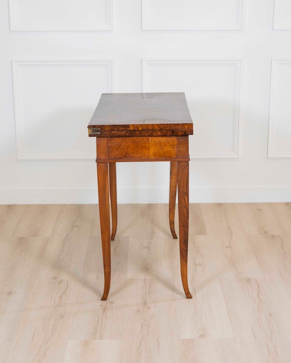 Directoire 1800 Walnut Burl Gaming Table - JAA