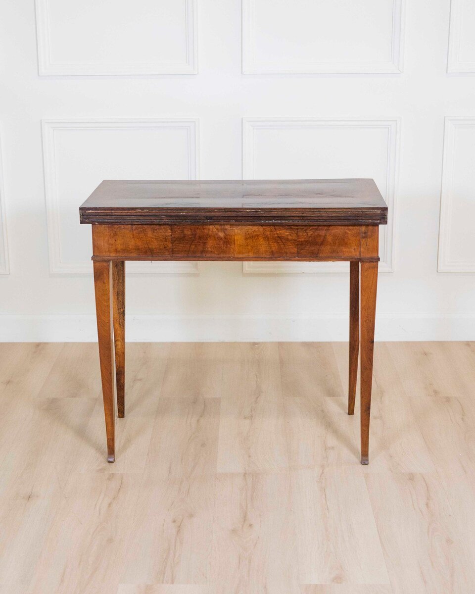 Directoire 1800 Walnut Burl Gaming Table - JAA