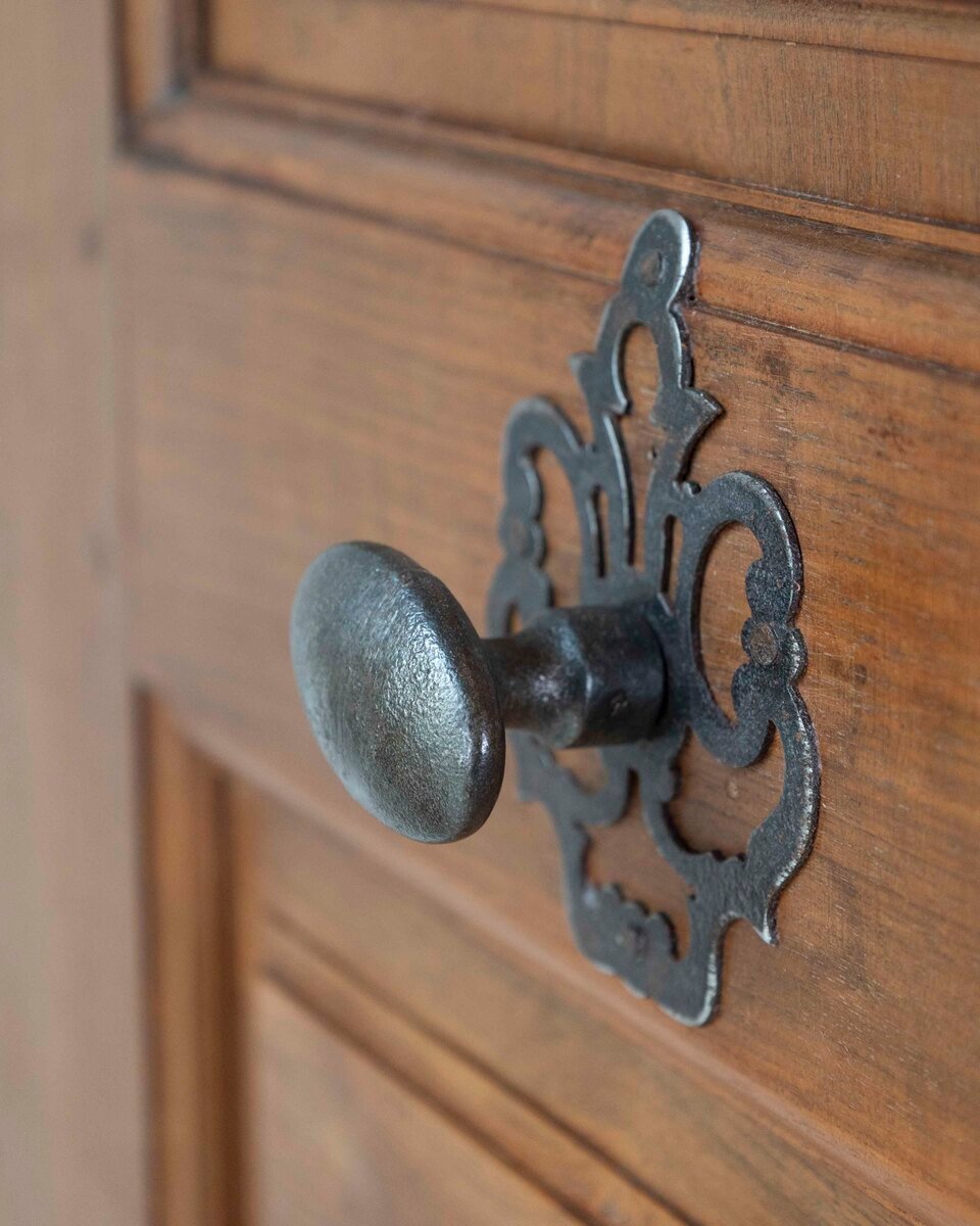 French 19th Century Double-sided Double-leaf Walnut Communication Door - JAA