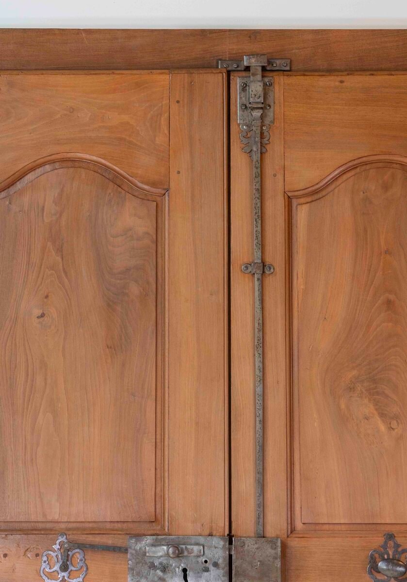 French 19th Century Double-sided Double-leaf Walnut Communication Door - JAA