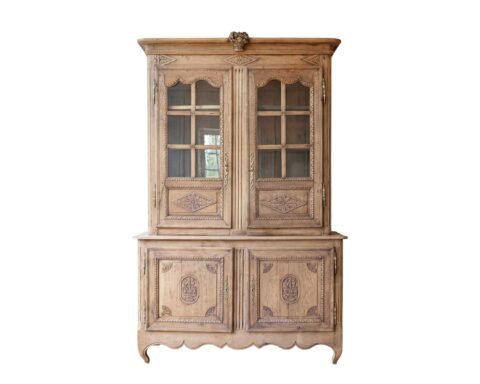 Early 19th Century Norman Carved Oak Two-Part Sideboard
