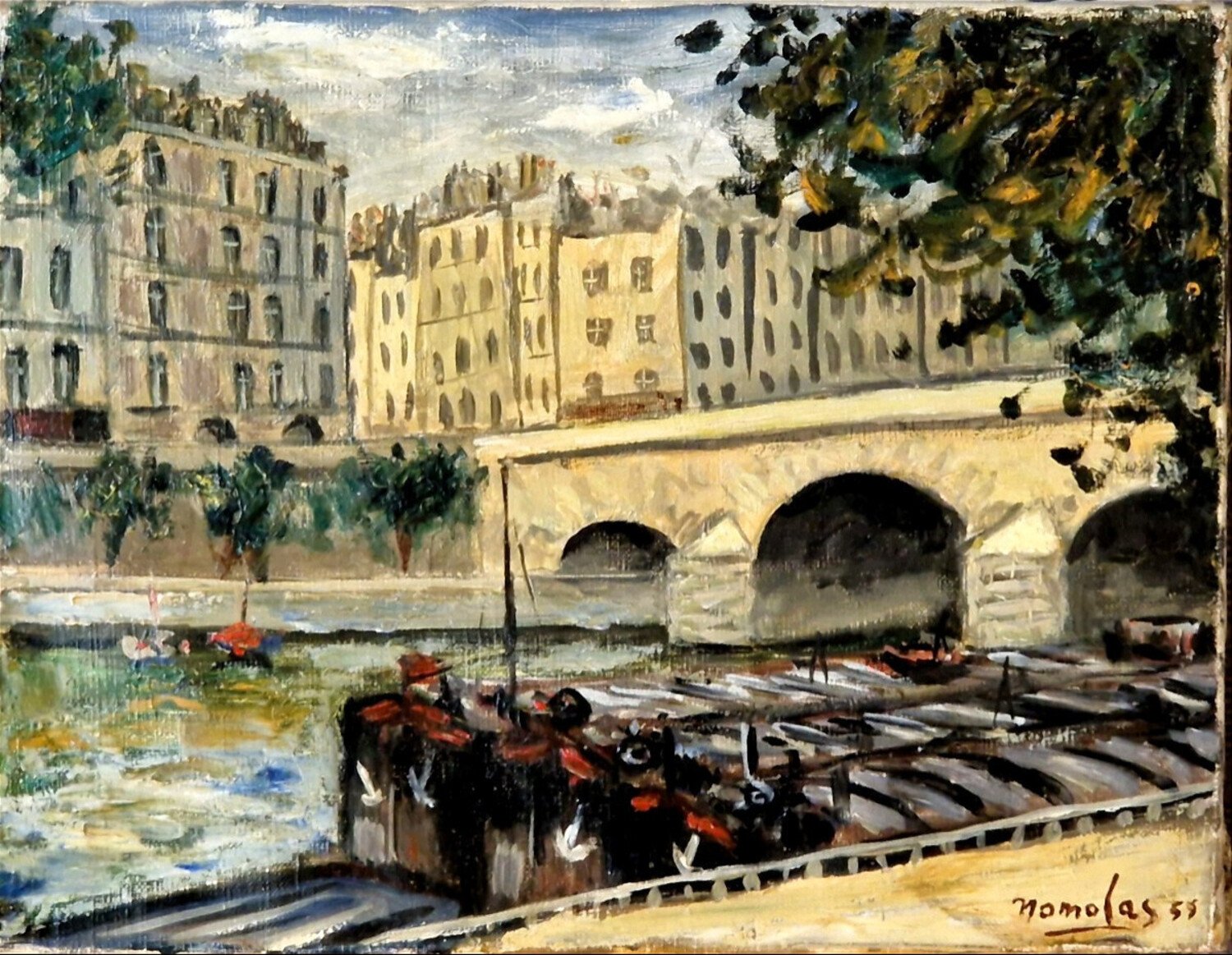 Quai De Paris Dated 1955 - JAA